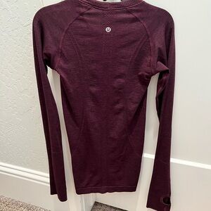 lululemon athletica Deep Wine Long Sleeve Top